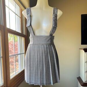 Houndstooth Suspender Skirt
